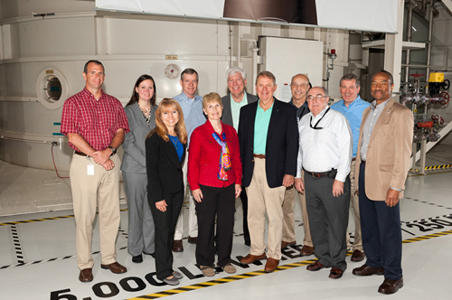 April 2014: 2nd Quarterly Meeting at Kennedy Space Center Back row from Left to right: Capt. Bob Conway, Harmony Myers (NASA ASAP Executive Director), Bryan O’Connor, Dr. George Nield, Dr. Jim Bagian, John Frost Front row from left to right: Marian Norris (NASA ASAP Administrative Officer), Paula Frankel (ASAP Technical Writer), VADM Joe Dyer, Dr. Don McErlean, Hon. Claude Bolton